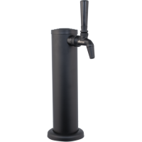Draft Tower - 1-Tap Matte Black Stainless Steel Tower and Faucets